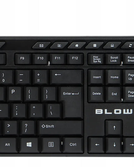 Laidinės klaviatūros ir pelės rinkinys BLOW Work Harmony, ergonomiškas, juodas, USB