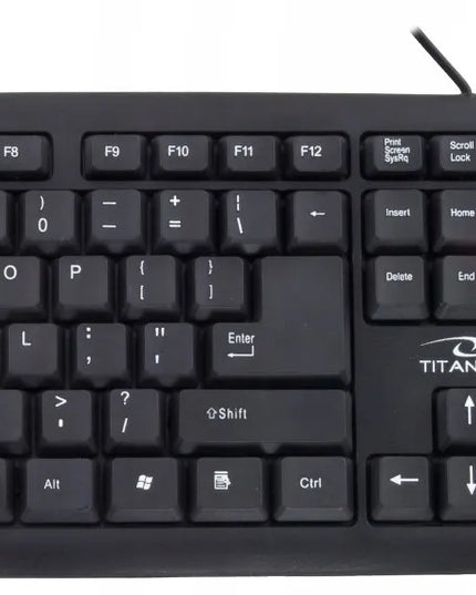 Laidinis klaviatūros ir pelės rinkinys, tylus, USB