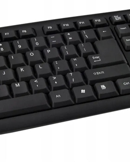 Laidinis klaviatūros ir pelės rinkinys, tylus, USB