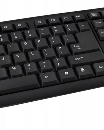 Laidinis klaviatūros ir pelės rinkinys, tylus, USB