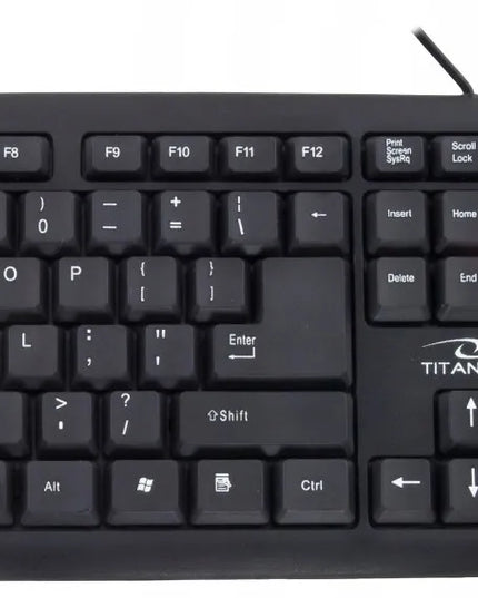 Laidinis klaviatūros ir pelės rinkinys, tylus, USB