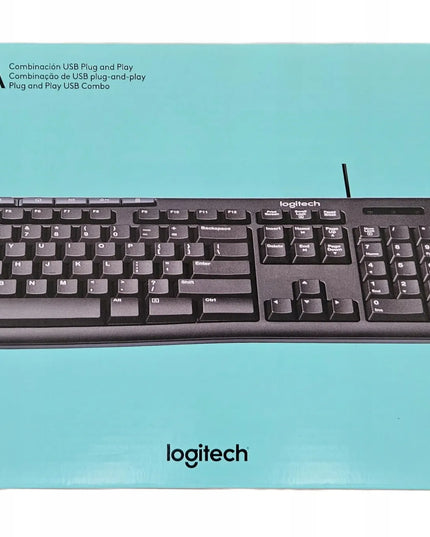 Laidinis Logitech MK200 Performance klaviatūros ir pelės rinkinys, juodas