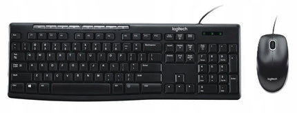 Laidinis Logitech MK200 Performance klaviatūros ir pelės rinkinys, juodas