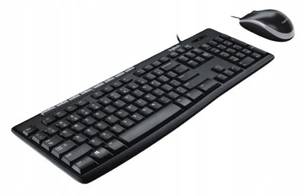 Laidinis Logitech MK200 Performance klaviatūros ir pelės rinkinys, juodas