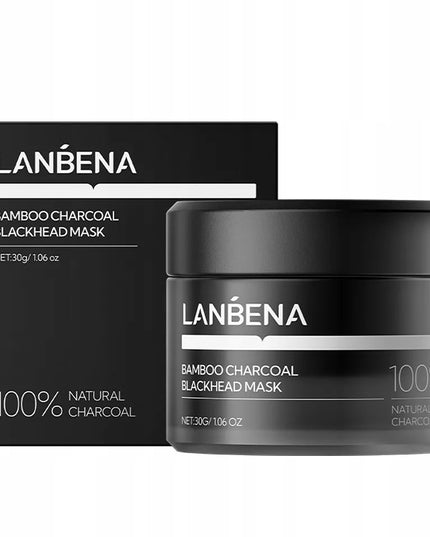 Lanbena Bamboo Charcoal valomoji anglies kaukė nuo inkštirų, 30 g