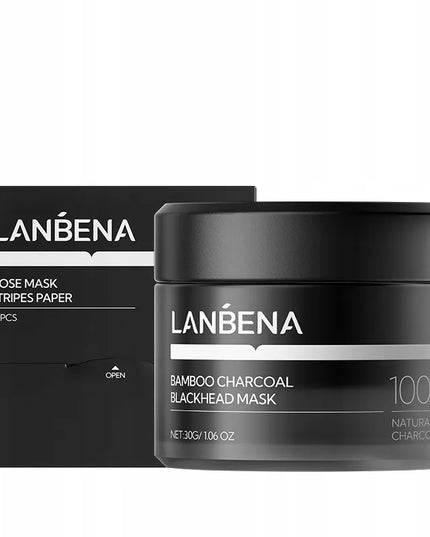 Lanbena Bamboo Charcoal valomoji anglies kaukė nuo inkštirų, 30 g