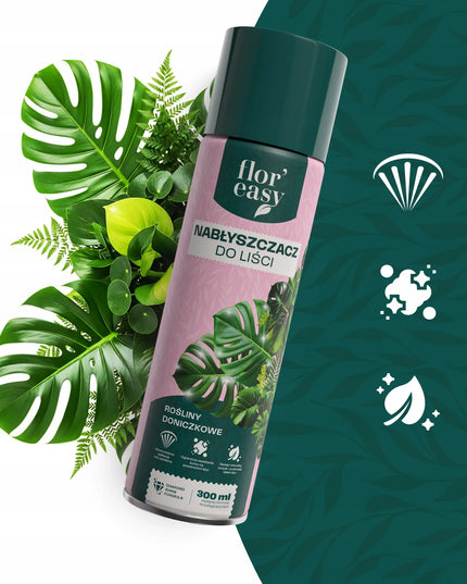 Lapų blizgiklis, purškiamas preparatas kambariniams augalams, „floreasy“, 300 ml