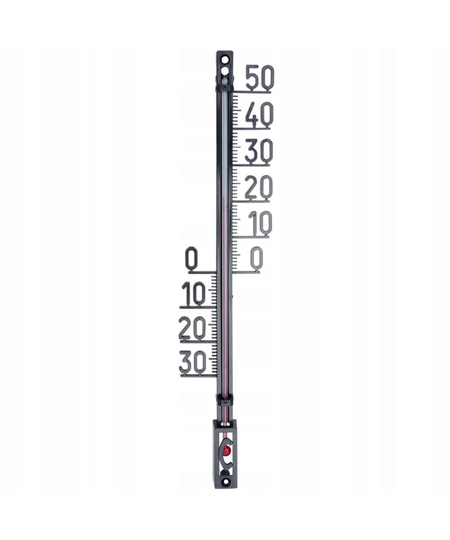 Lauko ir vidaus termometras sodui didelis juodas 27cm VILDE