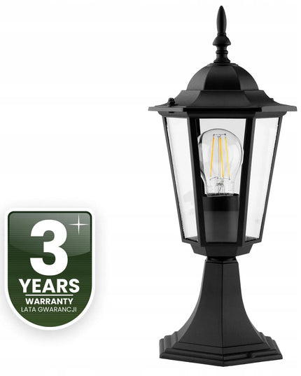 Lauko LED sodo šviestuvas E27 pastatomas žibintas stulpas 39 cm
