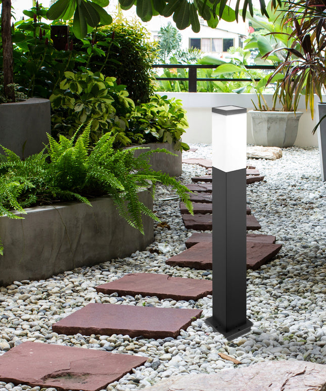 Lauko LED sodo šviestuvas Havana 65 cm, juodas, IP44, E27