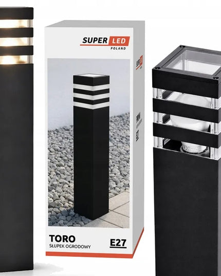 Lauko LED sodo šviestuvas pastatomas stulpas 230V E27 IP44 50cm