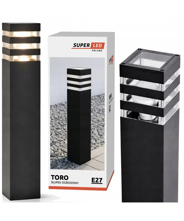 Lauko LED sodo šviestuvas pastatomas stulpas 230V E27 IP44 50cm