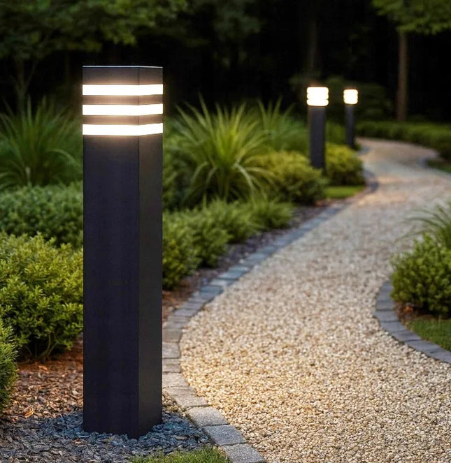 Lauko LED sodo šviestuvas pastatomas stulpas 230V E27 IP44 50cm