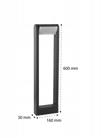 Lauko LED šviestuvas Masterled Santina 60 cm, reguliuojamas, 4000K, antracitas
