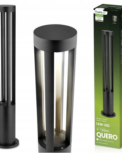 Lauko LED šviestuvas stovintis stulpelis 80cm 12W neperšlampamas