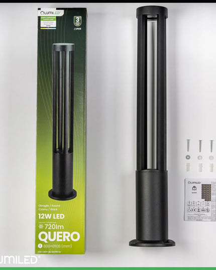 Lauko LED šviestuvas stovintis stulpelis 80cm 12W neperšlampamas