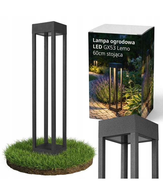 Lauko LED šviestuvas-stulpas 60 cm, GX53, Masterled