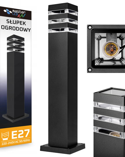 Lauko LED šviestuvas stulpas 60cm E27 Masterled