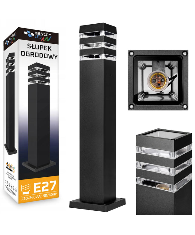 Lauko LED šviestuvas stulpas 60cm E27 Masterled