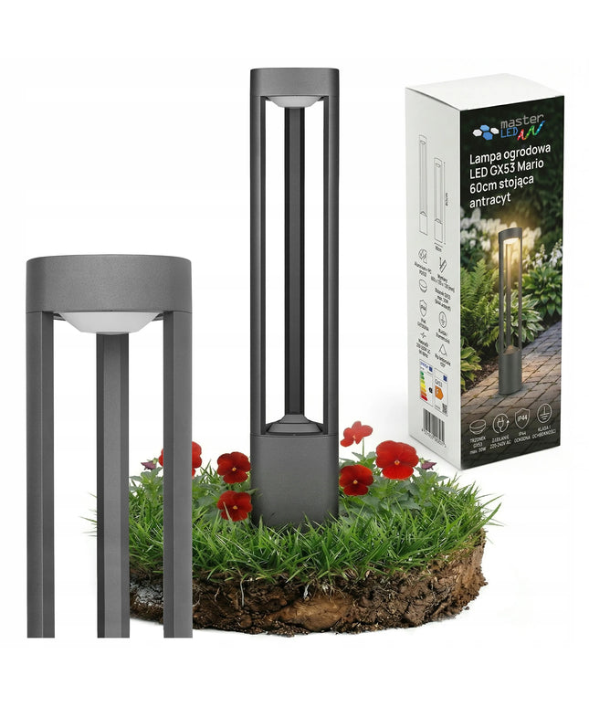 Lauko LED šviestuvas stulpas 60cm Masterled GX53