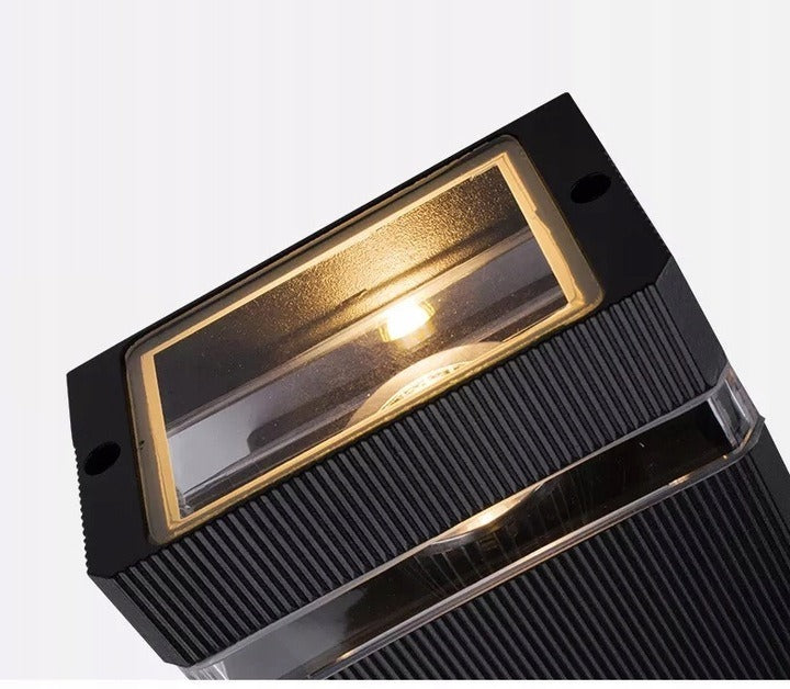 Lauko sieninis šviestuvas GU10 LED, atsparus vandeniui, moderniam fasadui