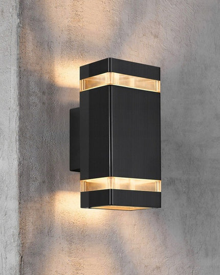 Lauko sieninis šviestuvas GU10 LED, atsparus vandeniui, moderniam fasadui