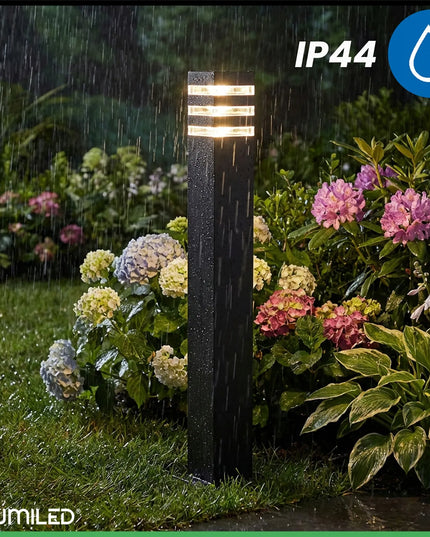 Lauko sodo šviestuvas stulpelis E27 LED šviestuvo korpusas 80cm aliumininis
