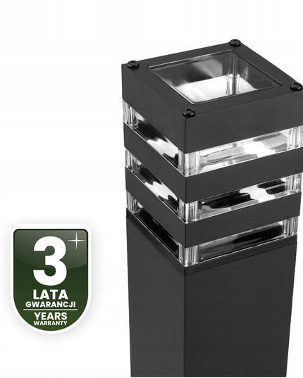 Lauko sodo šviestuvas stulpelis E27 LED šviestuvo korpusas 80cm aliumininis