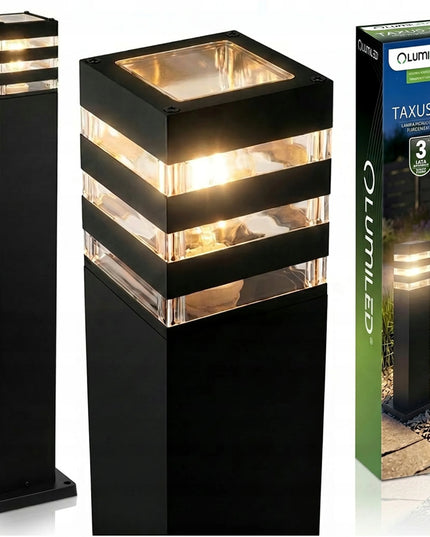 Lauko sodo šviestuvas stulpelis E27 LED šviestuvo korpusas 80cm aliumininis