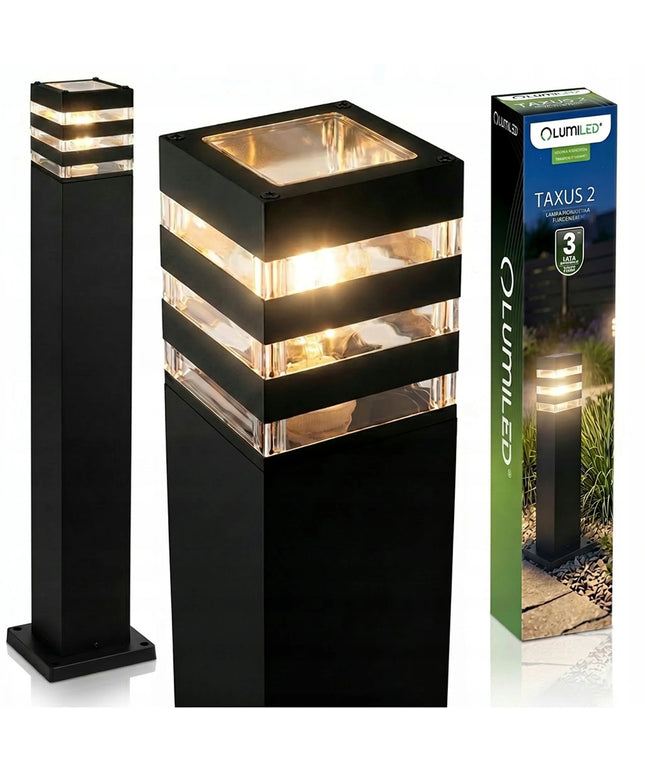 Lauko sodo šviestuvas stulpelis E27 LED šviestuvo korpusas 80cm aliumininis