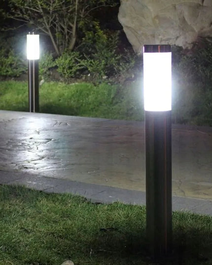 Lauko šviestuvas pastatomas stulpas 45 cm E27 juodas