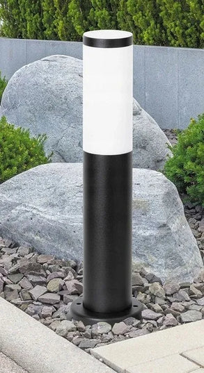 Lauko šviestuvas pastatomas stulpas 45 cm E27 juodas