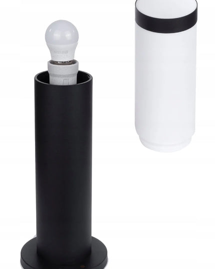 Lauko šviestuvas pastatomas stulpas 45 cm E27 juodas