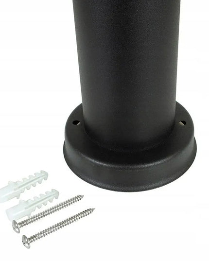 Lauko šviestuvas pastatomas stulpas 45 cm E27 juodas
