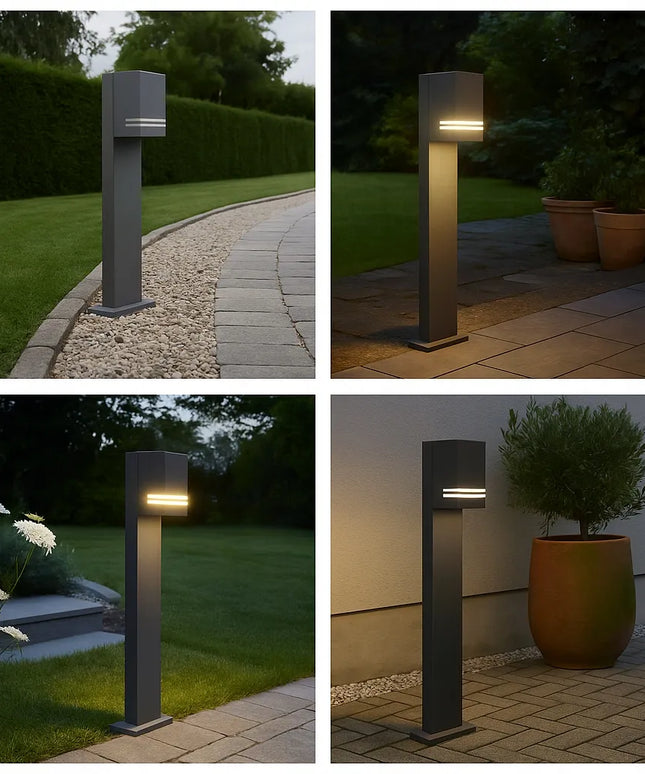 Lauko šviestuvas stulpas 50 cm išorinis GU10 IP44 LED juodas