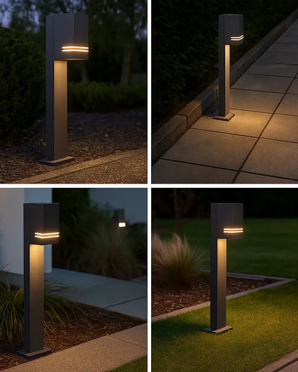 Lauko šviestuvas stulpas 50 cm išorinis GU10 IP44 LED juodas