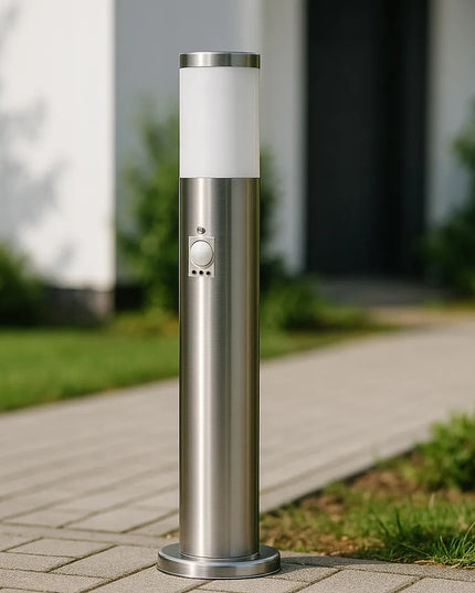 Lauko šviestuvas stulpas 65 cm su judesio jutikliu, E27 LED
