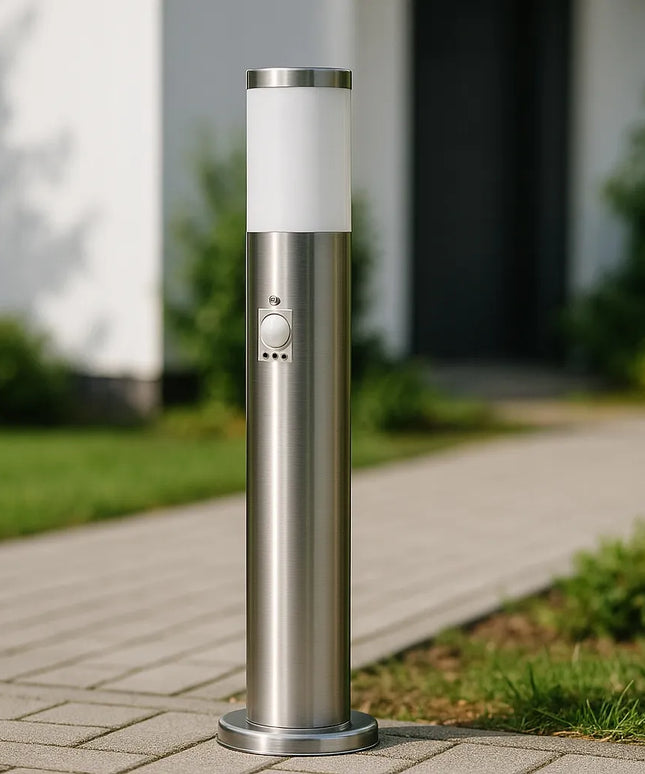 Lauko šviestuvas stulpas 65 cm su judesio jutikliu, E27 LED