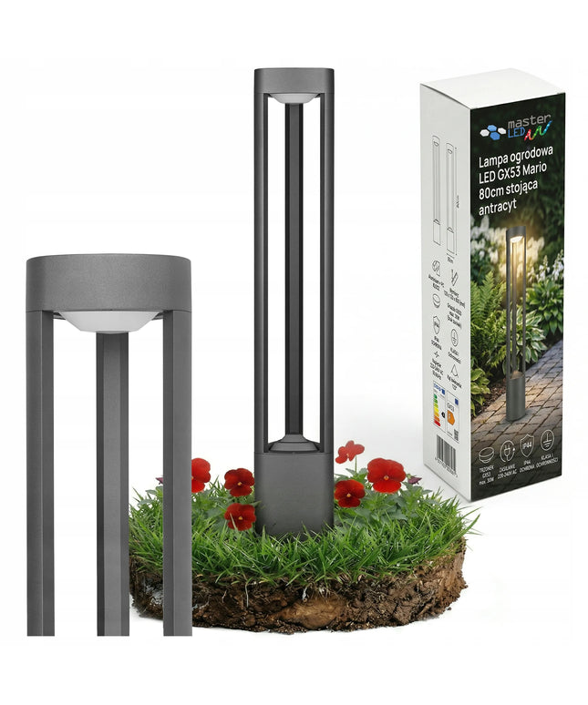 Lauko šviestuvas stulpas Masterled 80cm LED GX53