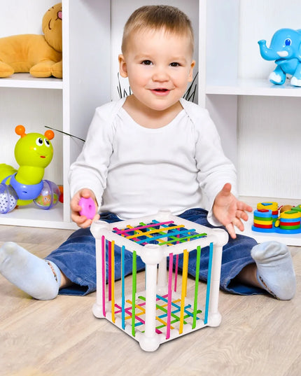 Lavinamasis sensorių kubas su kaladėlėmis MalPlay