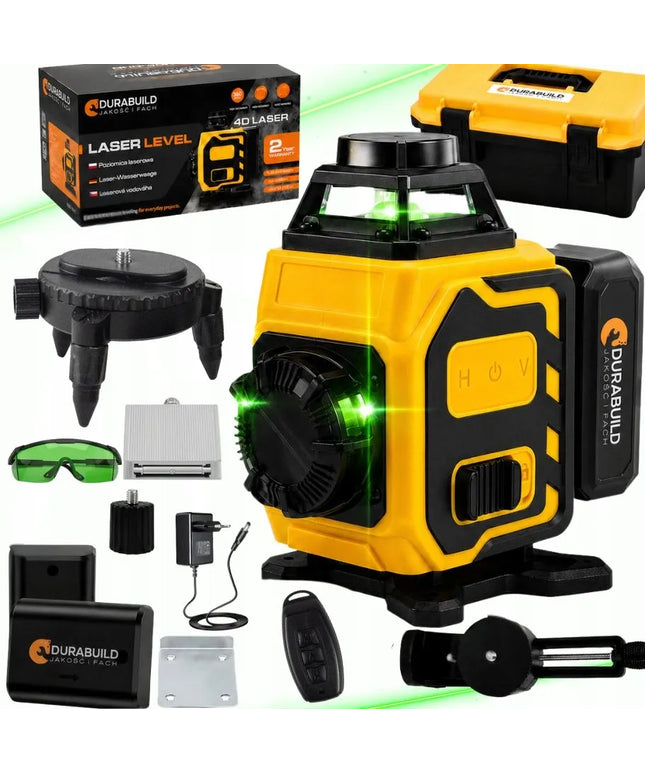 Lazerinis gulsčiukas Durabuild360 4D 16 linijų 360° su LCD ekranu