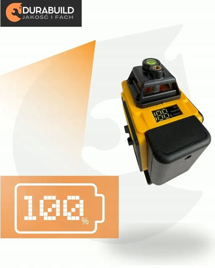 Lazerinis gulsčiukas Durabuild360 4D 16 linijų 360° su LCD ekranu