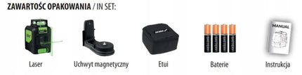 Lazerinis nivelyras Dedra MC0905 1D žalias, 50m