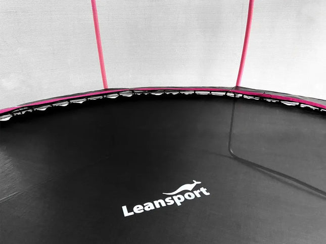 Leansport „Sport Max“ 12ft batutas, juodas ir rožinis