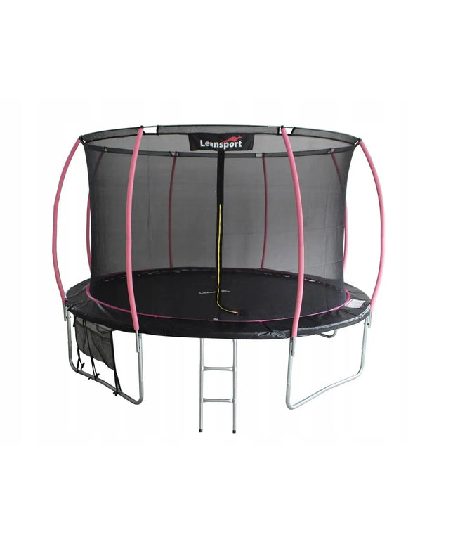 Leansport „Sport Max“ 12ft batutas, juodas ir rožinis