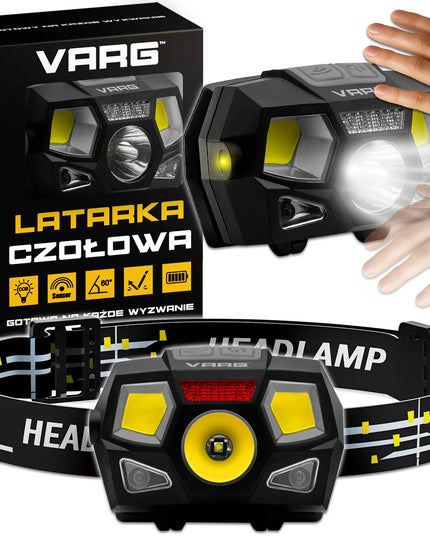 LED COB priekinis žibintas su judesio jutikliu, 750 lm, atsparus vandeniui