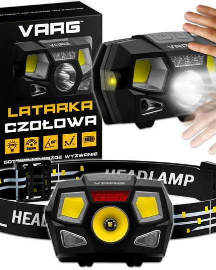 LED COB priekinis žibintas su judesio jutikliu, 750 lm, atsparus vandeniui
