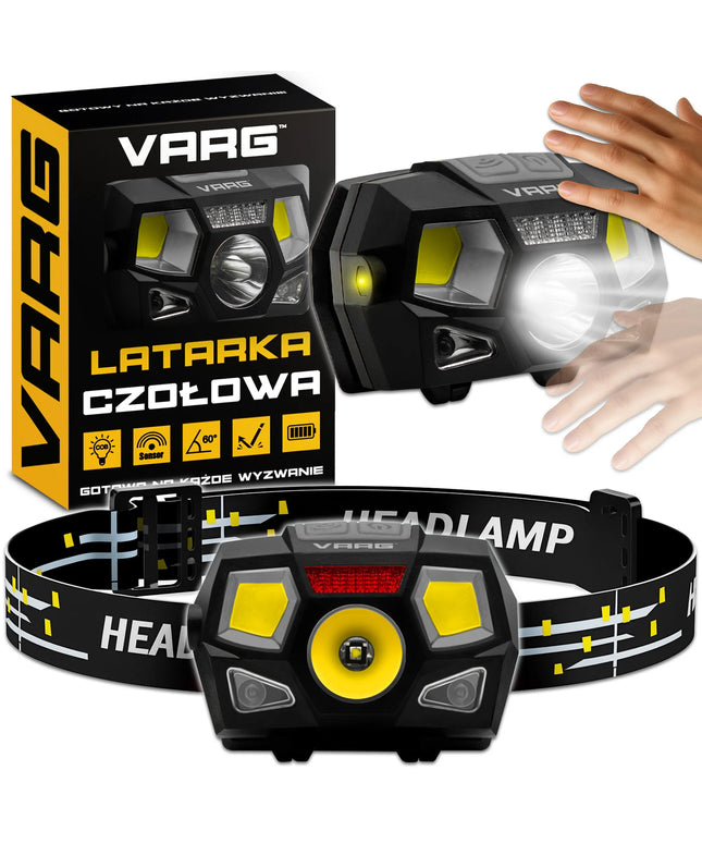 LED COB priekinis žibintas su judesio jutikliu, 750 lm, atsparus vandeniui