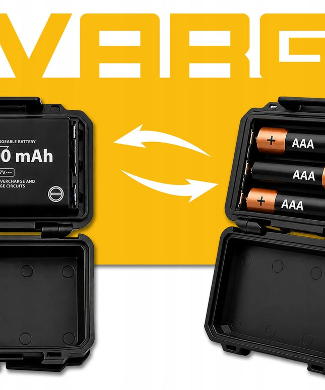 LED galvos žibintuvėlis su judesio jutikliu IP65, įkraunamas 1200mAh 3000lx