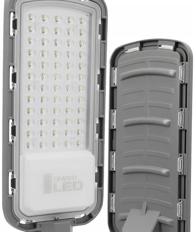 LED gatvių apšvietimo lempa 50W pilka IP65 5000lm stulpui lauko
